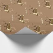 Sepia Bull Caribbean Geschenkpapier (Ecke)