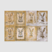 Sepia Bunny Artwork, Easter Crafts EV3R Decoupage Seidenpapier (Vorderseite)