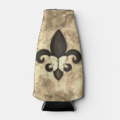 Sepia Butterfleur | Tan Butterfly über Lilie Flaschenkühler (Vorderseite)