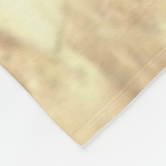 Sepia Butterfleur | Tan Butterfly über Lilie Fleecedecke (Ecke)