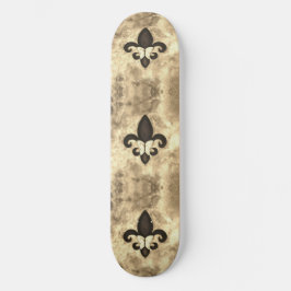 Sepia Butterfleur | Tan Butterfly über Lilie Skateboard