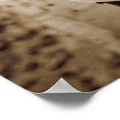 Sepia café sign, Paris, Frankreich Poster (Ecke)