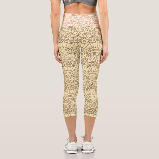 Sepia Capri Leggings (Rückseite)