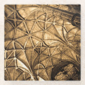 Sepia Ceiling Architektur Glasuntersetzer (Vorderseite)