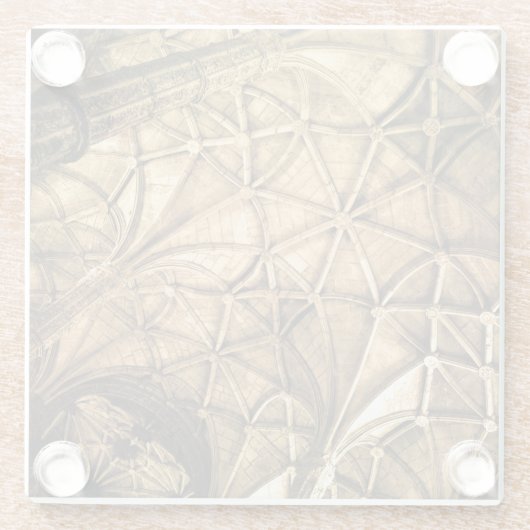 Sepia Ceiling Architektur Glasuntersetzer (Rückseite)