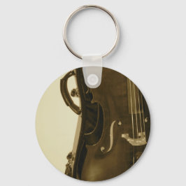Sepia Cello Schlüsselanhänger