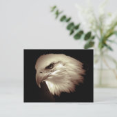 Sepia Color Bald Eagle Postkarte (Stehend Vorderseite)