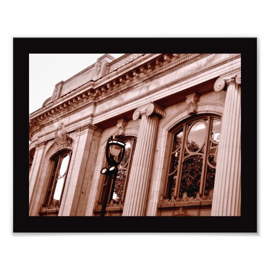 Sepia Columns Fotodruck (Vorne)