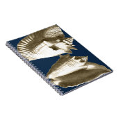 Sepia Conch Seashells Notizblock (Rechte Seite)