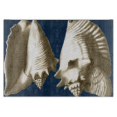 Sepia Conch Seashells Schneidebrett (Vorderseite)