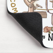 Sepia coole Krankenschwester Mousepad (Ecke)