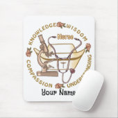 Sepia coole Krankenschwester Mousepad (Mit Mouse)