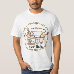 Sepia coole Krankenschwester T-Shirt