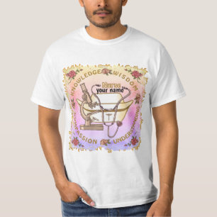 Sepia coole Krankenschwester T-Shirt