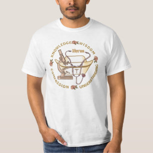Sepia coole Krankenschwester T-Shirt