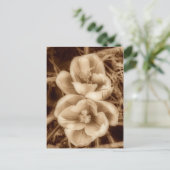 Sepia crocuses postkarte (Stehend Vorderseite)
