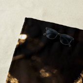 Sepia Crystal Chandelier Abstrakt Strandtuch (Beispiel)