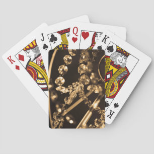 Sepia Crystal Chandelier Classic Playing Cards Spielkarten