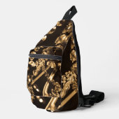 Sepia Crystal Chandelier Crossbody Bag (Rechte Ecke)