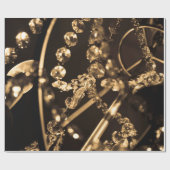 Sepia Crystal Chandelier Geschenkpapier (Flach)
