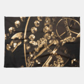Sepia Crystal Chandelier Geschirrtuch (Horizontal)