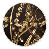 Sepia Crystals Keramikknauf (Vorderseite)