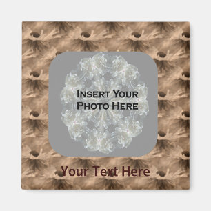 Sepia Daisy Blume Foto Magnet