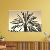 Sepia Date Trees Leinwanddruck (Insitu (Wohnzimmer))