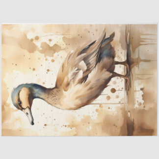 Sepia Duck , Papiertuch für Decoupage/Handwerk Seidenpapier