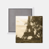 Sepia Eiffel Tower Magnet (Vorderseite/Rückseite)