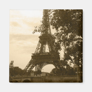 Sepia Eiffel Tower Magnet