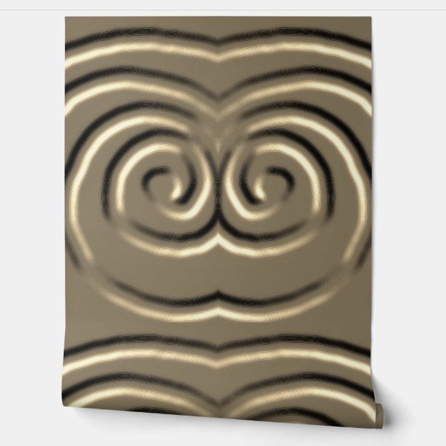 Sepia-Farbprägung "Ratti_Creative_Arts" Tapete (Abrollen)