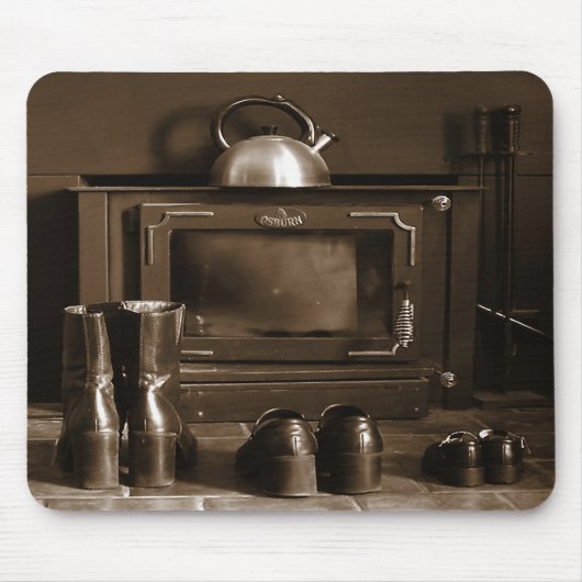 Sepia-Farbschwestern Mousepad (Vorne)