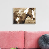 Sepia Flashy Mare Leinwanddruck (Insitu (Wohnzimmer))