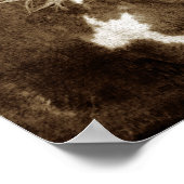 Sepia Flashy Mare Poster (Ecke)