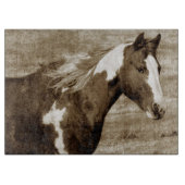 Sepia Flashy Schneidebrett (Vorderseite)