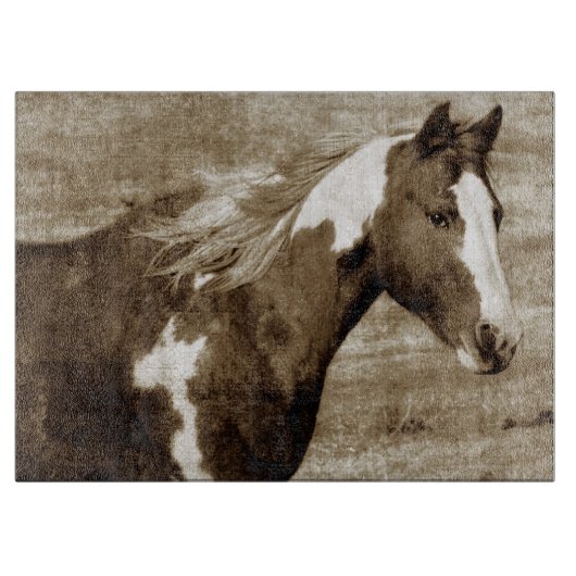 Sepia Flashy Schneidebrett (Vorderseite)