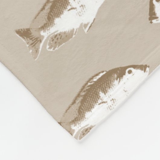Sepia Fleecedecke (Ecke)