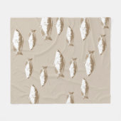 Sepia Fleecedecke (Vorderseite (Horizontal))
