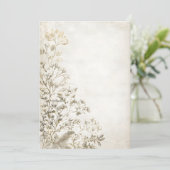 Sepia Foliage Top Fade | Rustikaler Herbst-Winter  Einladung (Stehend Vorderseite)