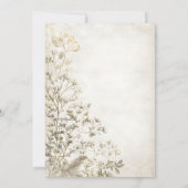 Sepia Foliage Top Fade | Rustikaler Herbst-Winter  Einladung (Rückseite)