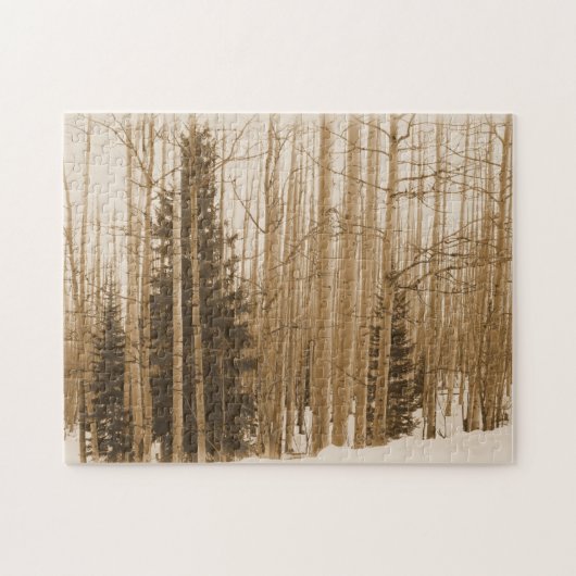 Sepia Forest Maze - 11x14 - 252 Stück Puzzle (Horizontal)