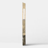 Sepia Foto Template Calligraphy Glitzer Stars Case-Mate iPhone Hülle (Rückseite / Links)