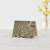 Sepia-Fountain-Karte Karte (Gelbe Blume)