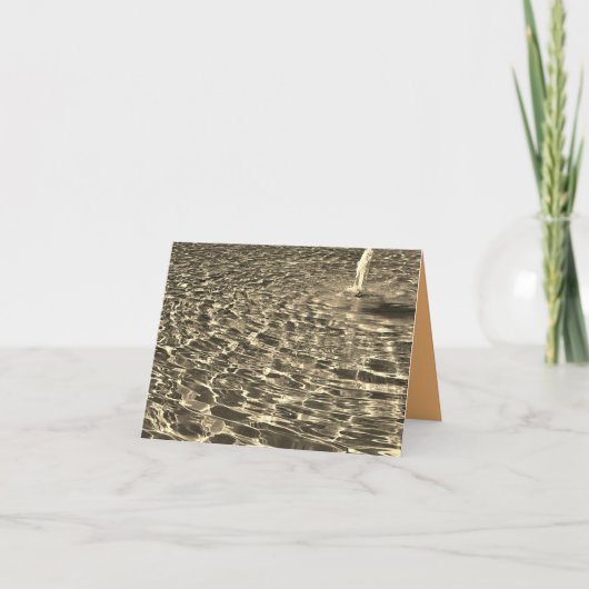Sepia-Fountain-Karte Karte (Vorderseite)