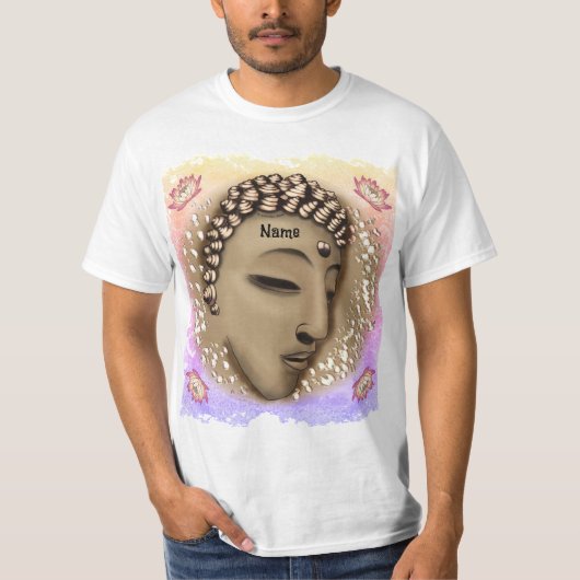 Sepia-Friedens-Buddha T-Shirt (Vorderseite)