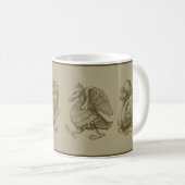 Sepia Gargoyles Coffee Tasse (VorderseiteRechts)