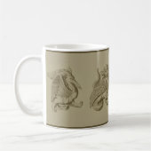 Sepia Gargoyles Coffee Tasse (Links)