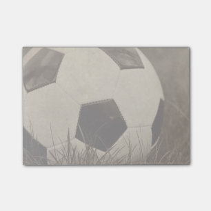 Sepia getönter Fußball Post-it Klebezettel