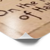 Sepia Ghost Witch Black Cat Crescent Moon Fotodruck (Ecke)